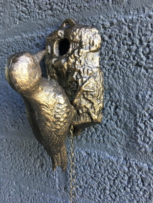 Door knocker Woodpecker - Bronze - Metal